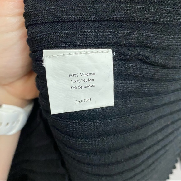 BELLDINI | Womens Black Front Zipper Ribbed Sweater Y2K 2000s Style Size XL Cute - Picture 3 of 7